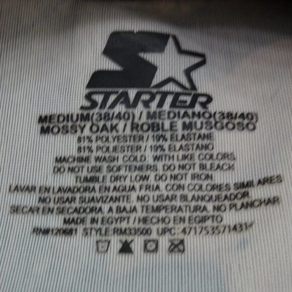 Starter Mossy Oak Camo Dri-Star Shirt Youth Medium - Picture 4 of 5